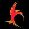 02a068 phoenix fire cutie mark with black background